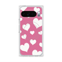 Premium Square Case with Pixelsnap［ Dot Hearts - Pink ］