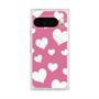 Premium Square Case with Pixelsnap［ Dot Hearts - Pink ］
