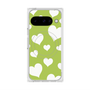 Premium Square Case with Pixelsnap［ Dot Hearts - Green ］