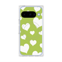 Premium Square Case with Pixelsnap［ Dot Hearts - Green ］