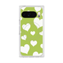 Premium Square Case with Pixelsnap［ Dot Hearts - Green ］