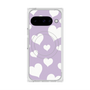Premium Square Case with Pixelsnap［ Dot Hearts - Purple ］