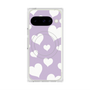 Premium Square Case with Pixelsnap［ Dot Hearts - Purple ］