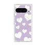 Premium Square Case with Pixelsnap［ Dot Hearts - Purple ］