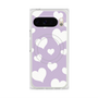 Premium Square Case with Pixelsnap［ Dot Hearts - Purple ］