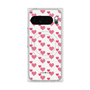 Premium Square Case with Pixelsnap［ Stripe Hearts - Pink ］