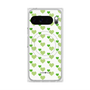 Premium Square Case with Pixelsnap［ Stripe Hearts - Green ］