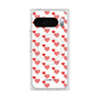 Premium Square Case with Pixelsnap［ Stripe Hearts - Red ］
