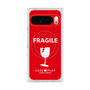 Premium Square Case with Pixelsnap［ FRAGILE - Red ］