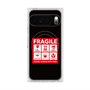 Premium Square Case with Pixelsnap［ FRAGILE Sticker - Black ］