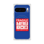 Premium Square Case with Pixelsnap［ FRAGILE Sticker - Blue ］