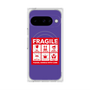 Premium Square Case with Pixelsnap［ FRAGILE Sticker - Purple ］
