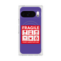 Premium Square Case with Pixelsnap［ FRAGILE Sticker - Purple ］