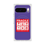Premium Square Case with Pixelsnap［ FRAGILE Sticker - Purple ］