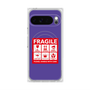 Premium Square Case with Pixelsnap［ FRAGILE Sticker - Purple ］
