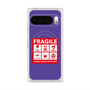 Premium Square Case with Pixelsnap［ FRAGILE Sticker - Purple ］