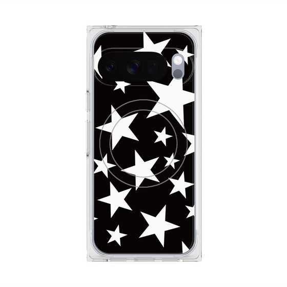 Premium Square Case with Pixelsnap［ Stars - Black ］
