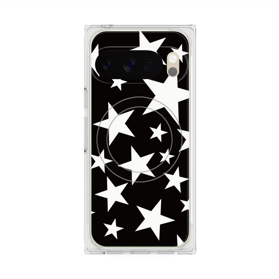 Premium Square Case with Pixelsnap［ Stars - Black ］