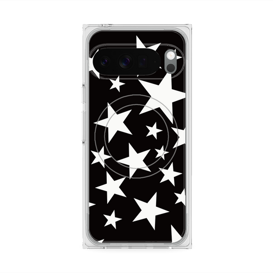 Premium Square Case with Pixelsnap［ Stars - Black ］