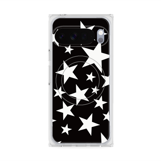 Premium Square Case with Pixelsnap［ Stars - Black ］