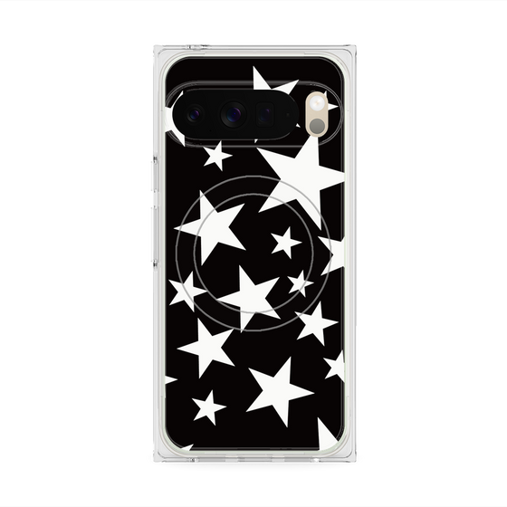 Premium Square Case with Pixelsnap［ Stars - Black ］