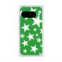 Premium Square Case with Pixelsnap［ Stars - Green ］