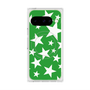Premium Square Case with Pixelsnap［ Stars - Green ］