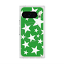 Premium Square Case with Pixelsnap［ Stars - Green ］