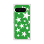 Premium Square Case with Pixelsnap［ Stars - Green ］