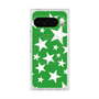 Premium Square Case with Pixelsnap［ Stars - Green ］