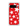 Premium Square Case with Pixelsnap［ Stars - Red ］