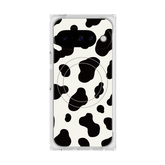 Premium Square Case with Pixelsnap［ Cow - White ］