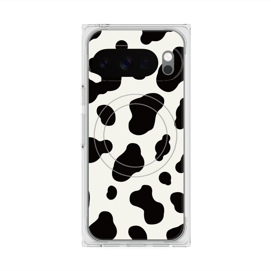 Premium Square Case with Pixelsnap［ Cow - White ］