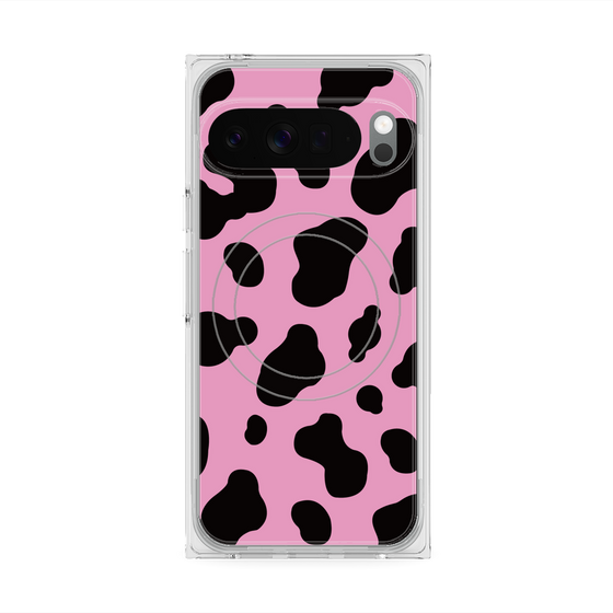 Premium Square Case with Pixelsnap［ Cow - Pink ］