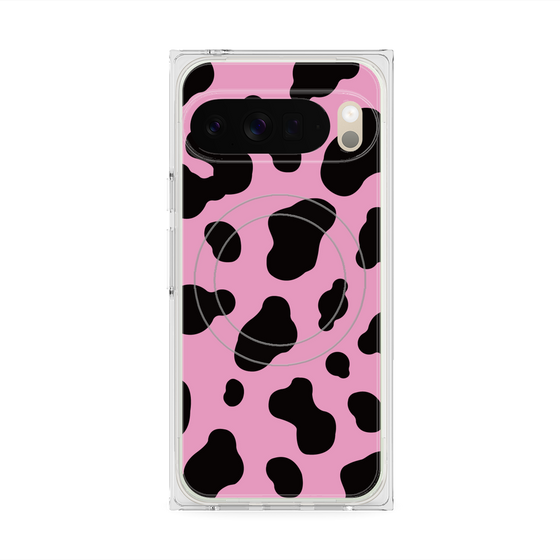 Premium Square Case with Pixelsnap［ Cow - Pink ］