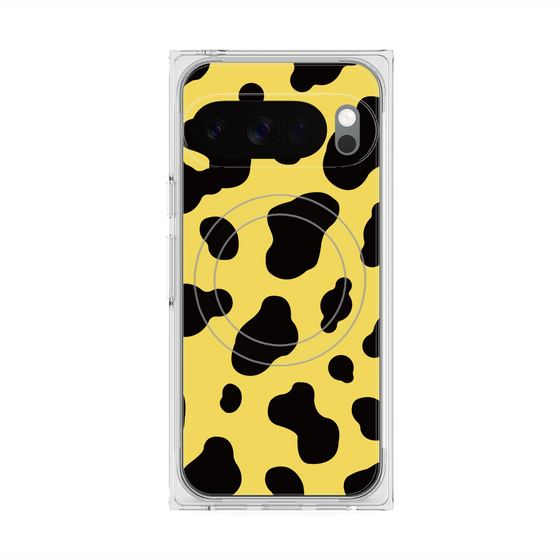 Premium Square Case with Pixelsnap［ Cow - Yellow ］