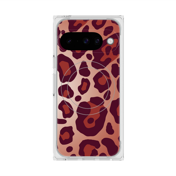 Premium Square Case with Pixelsnap［ Leopard - Red ］