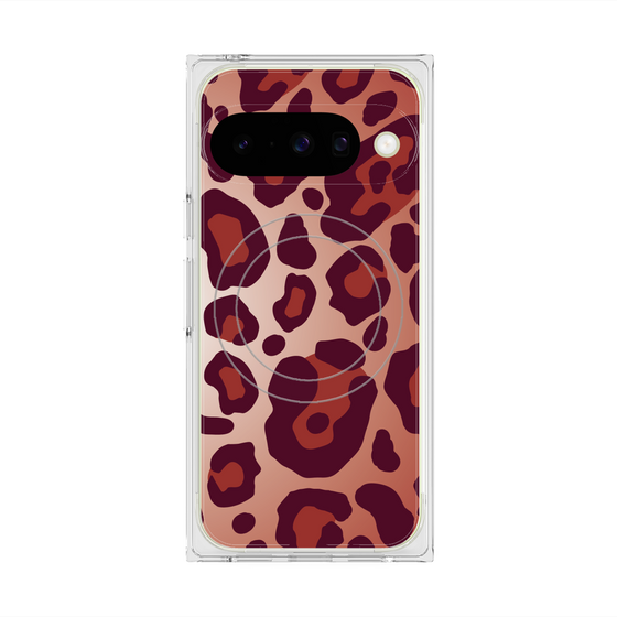 Premium Square Case with Pixelsnap［ Leopard - Red ］