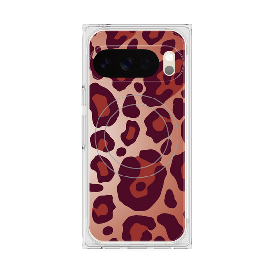 Premium Square Case with Pixelsnap［ Leopard - Red ］