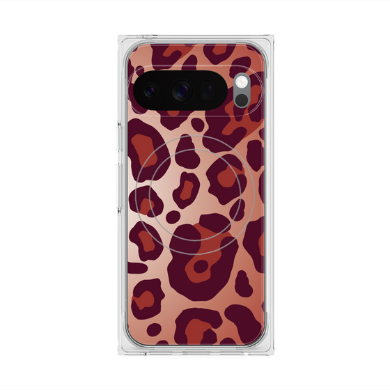 Premium Square Case with Pixelsnap［ Leopard - Red ］