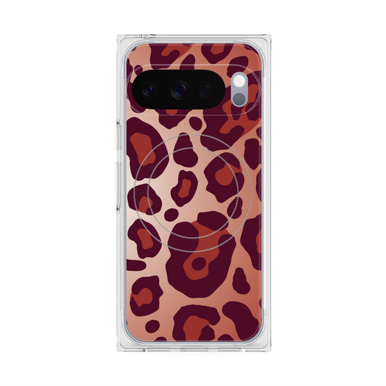 Premium Square Case with Pixelsnap［ Leopard - Red ］