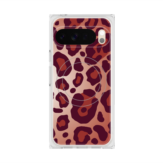 Premium Square Case with Pixelsnap［ Leopard - Red ］