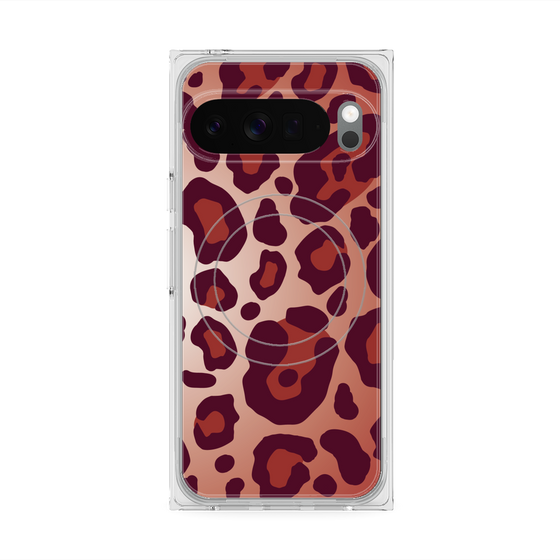 Premium Square Case with Pixelsnap［ Leopard - Red ］