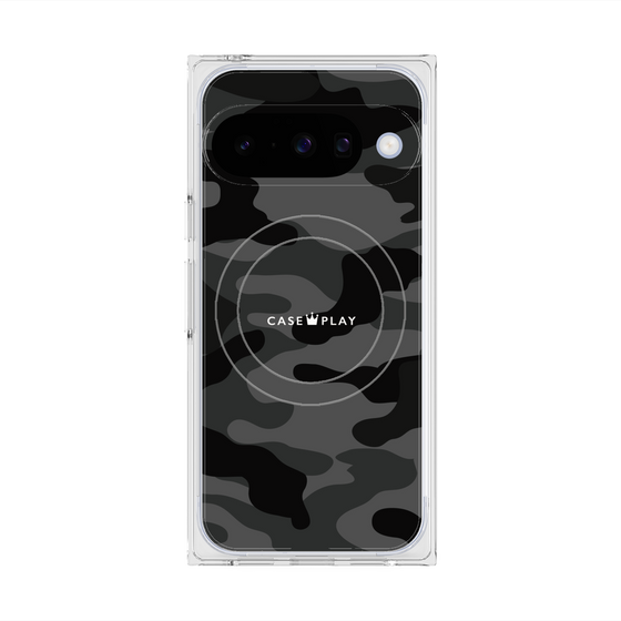 Premium Square Case with Pixelsnap［ Camouflage - Black ］