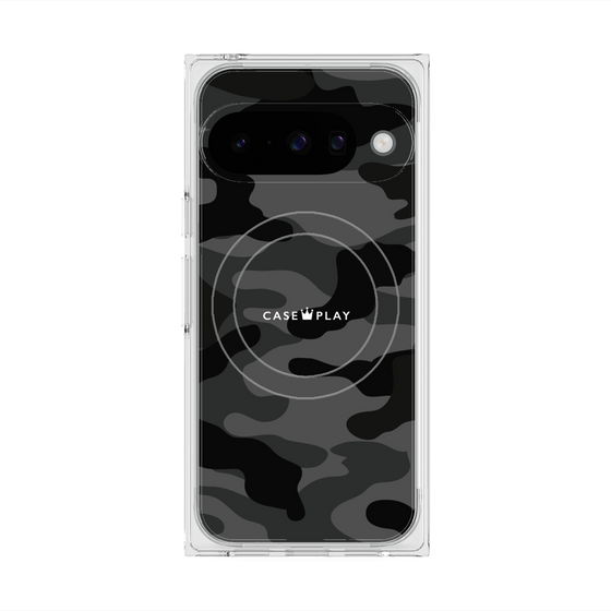 Premium Square Case with Pixelsnap［ Camouflage - Black ］