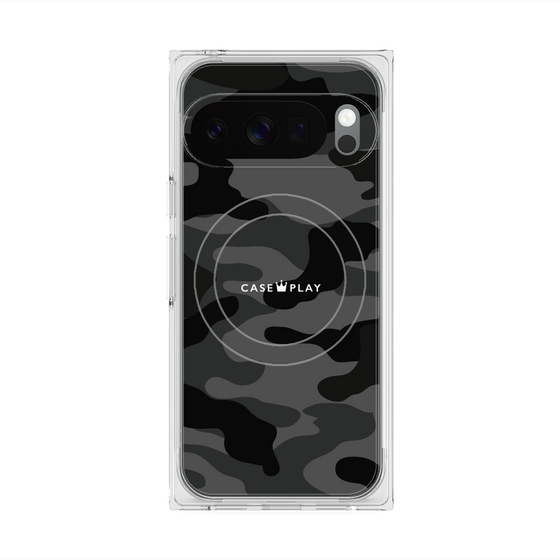 Premium Square Case with Pixelsnap［ Camouflage - Black ］