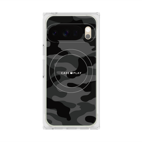 Premium Square Case with Pixelsnap［ Camouflage - Black ］