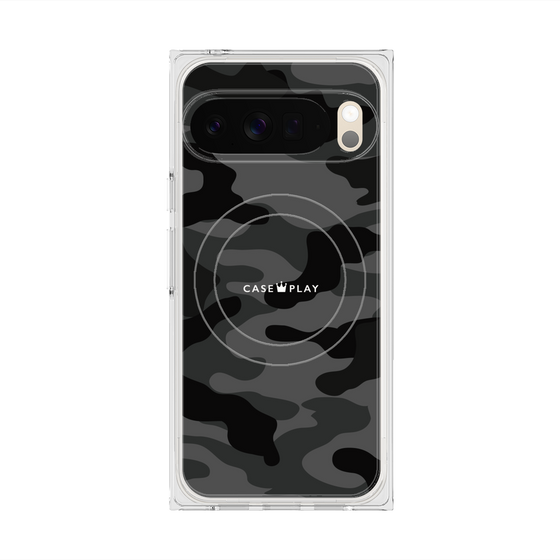 Premium Square Case with Pixelsnap［ Camouflage - Black ］