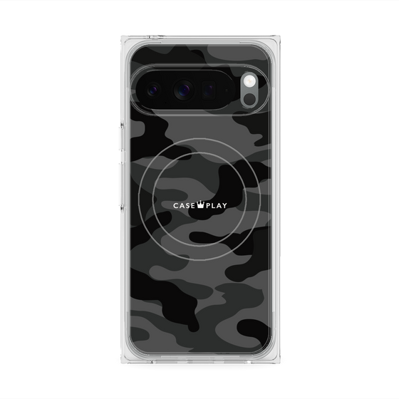 Premium Square Case with Pixelsnap［ Camouflage - Black ］