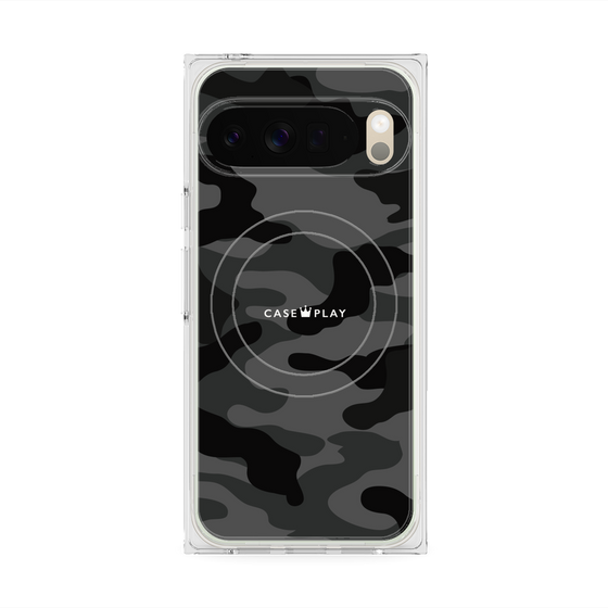 Premium Square Case with Pixelsnap［ Camouflage - Black ］